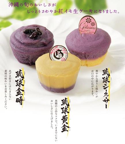 産直 ちゃーげんき本舗 宮古島スイーツ 紅イモ生ケーキ 1セット3種 5個入り 3 15個